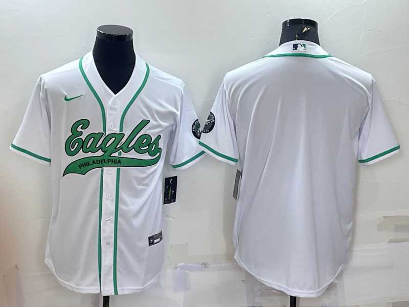 Men's Philadelphia Eagles Blank White With Patch Cool Base Stitched Baseball Jersey,We sell and wholesale Men's Philadelphia Eagles Blank White With Patch Cool Base Stitched Baseball Jersey on line form chian!